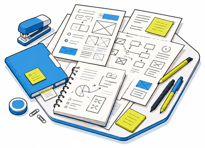 Bocetos y wireframes de una idea
